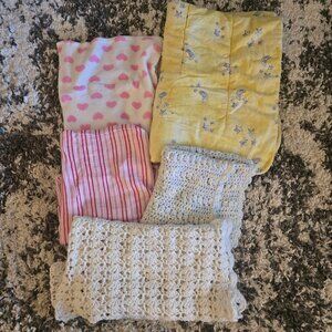 Baby Blanket Collection - Set of 5 Multi-Style Blankets